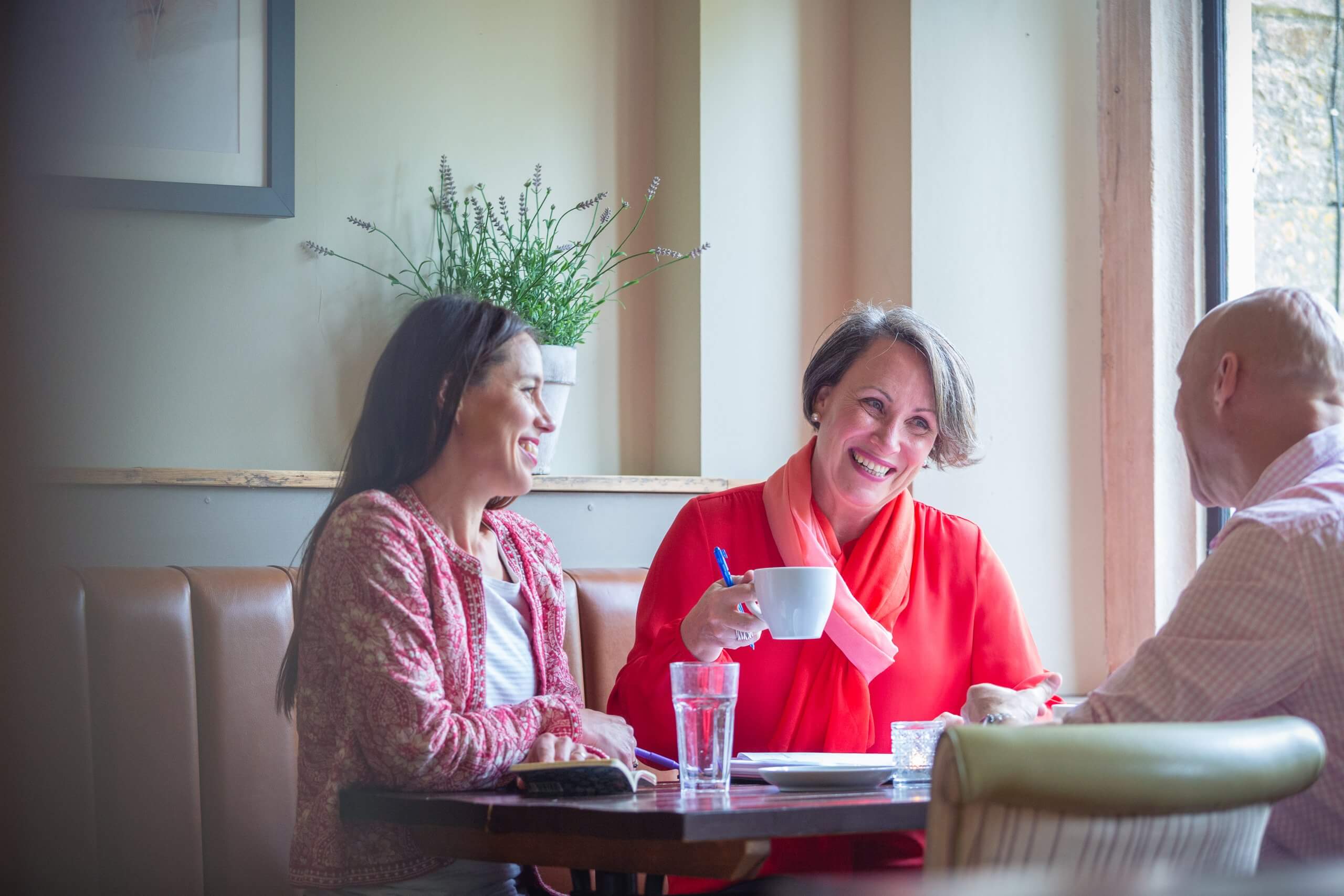 maxine ward celebrant in a planning meeting with a couple